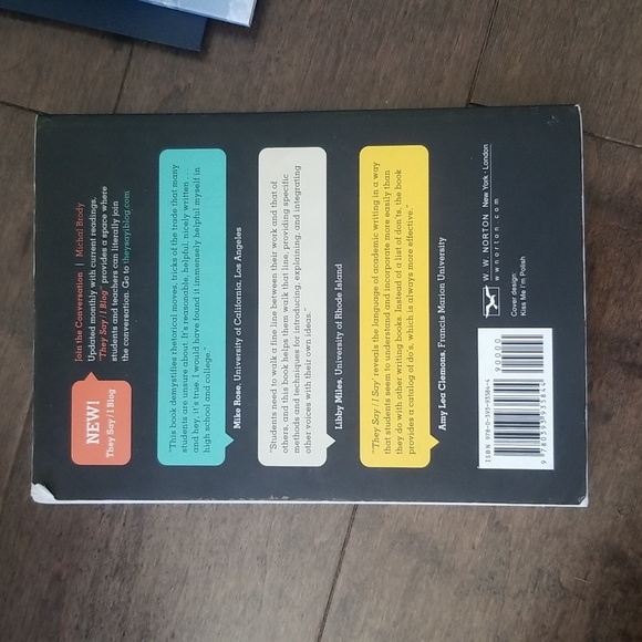They Say / I Say 3rd Edition by Gerald Graff and Cathy Birkenstein - Picture 2 of 4
